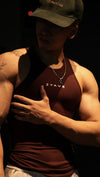 Ribbed Tank Top Red wine