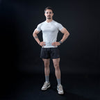 ZYAVE Men's White Compression T-Shirt - Athletic Fit