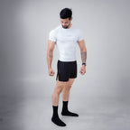 ZYAVE Men's White Compression T-Shirt - Front View